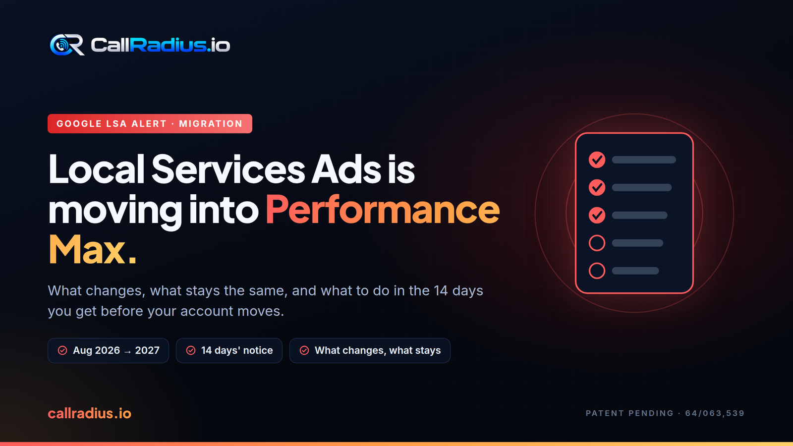 Local Services Ads is movinginto Performance Max.