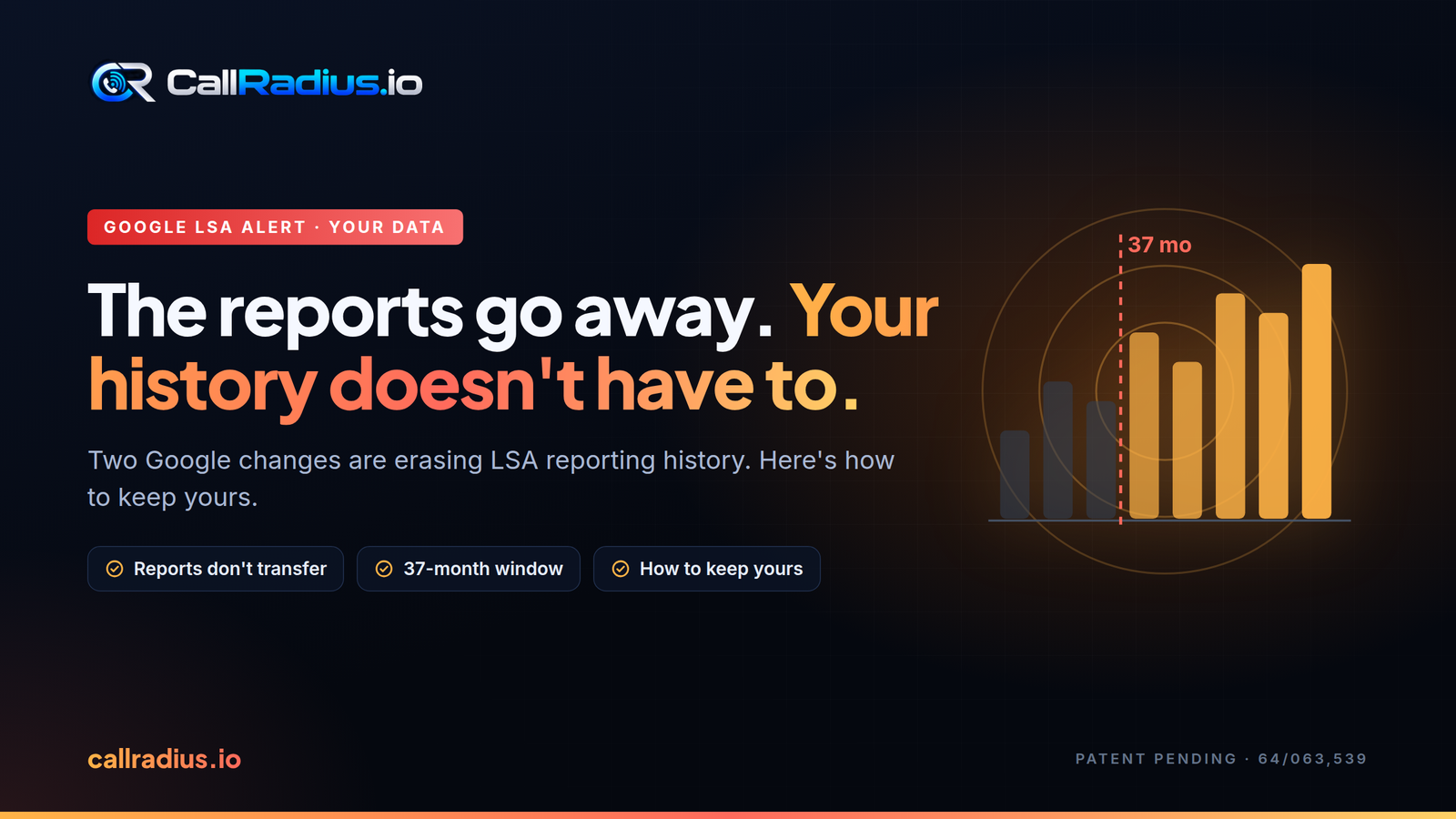 The reports go away.Your history doesn't have to.