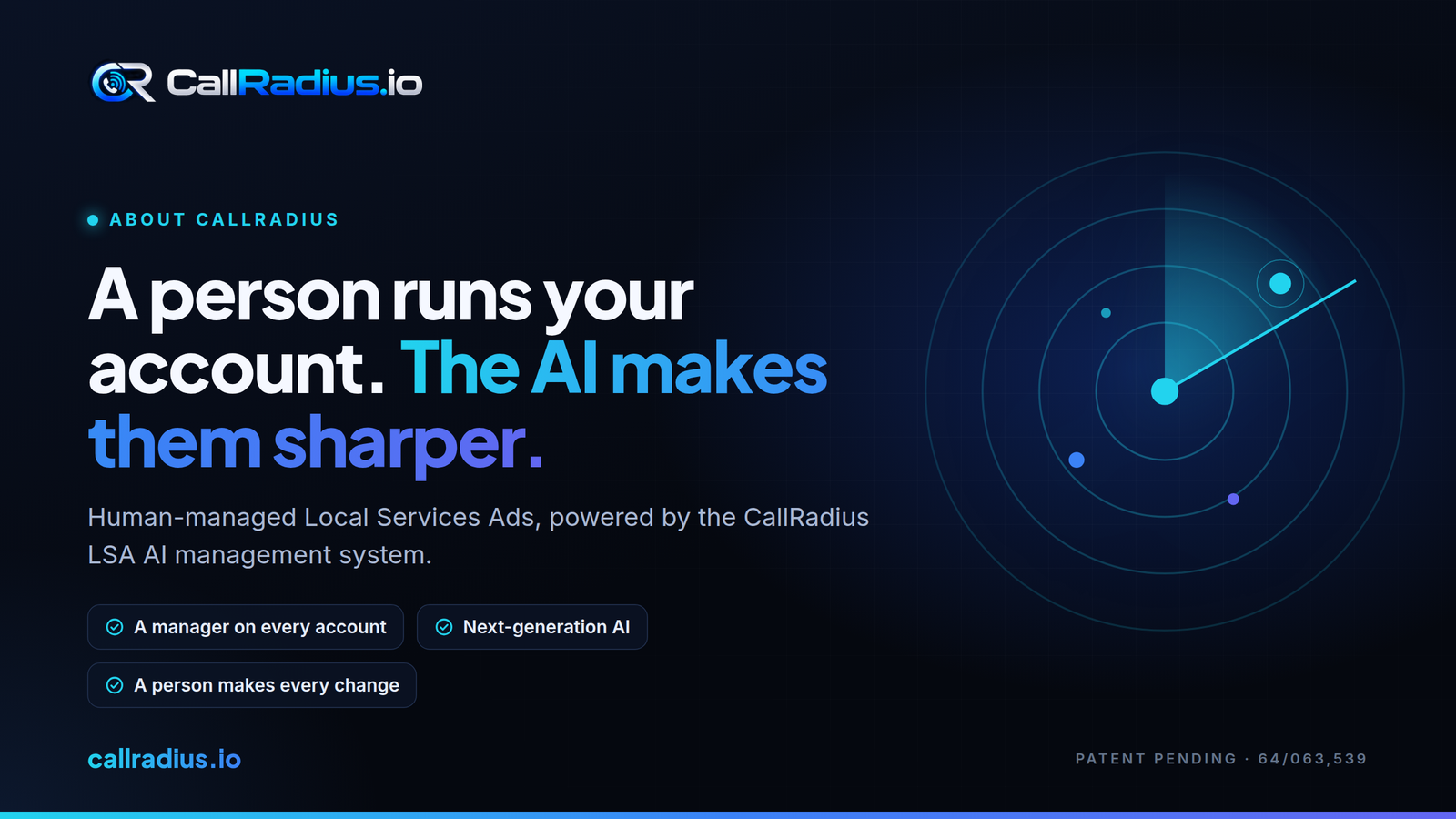 A person runs your account.The AI makes them sharper.