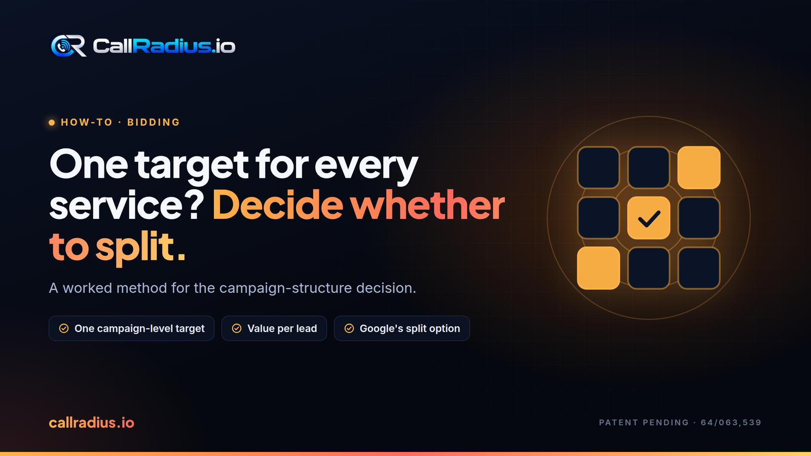 One target for every service? Decide whether to split.